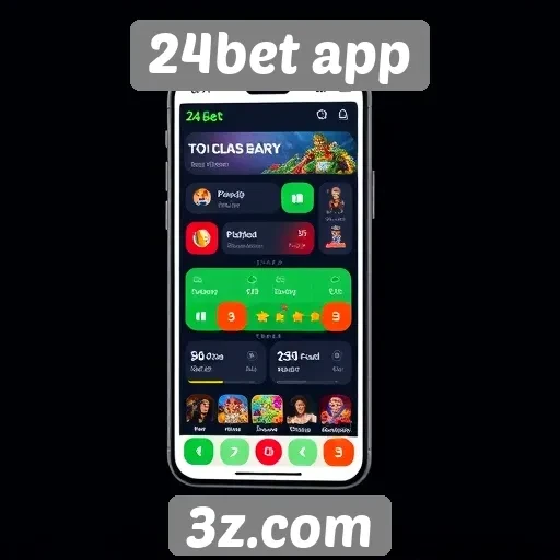 Interface do 24bet app é intuitiva e amigável