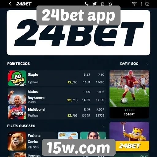 Opcões de jogos e apostas disponíveis no 24bet app